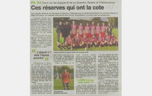 Les réserves ont la cote